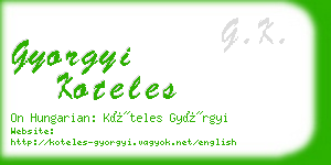 gyorgyi koteles business card